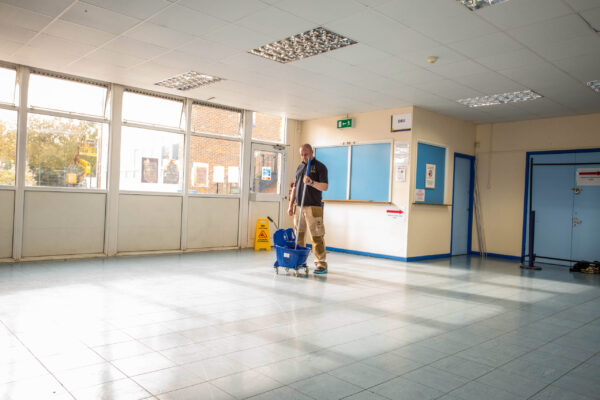 school classroom floor cleaning